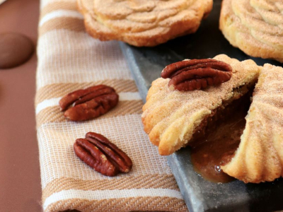 Recette biscuits fourrés Praliné Pécan