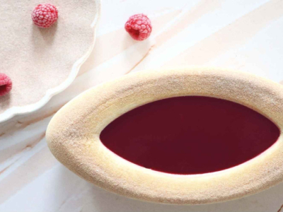 Recette entremets barquette XXL framboise coco