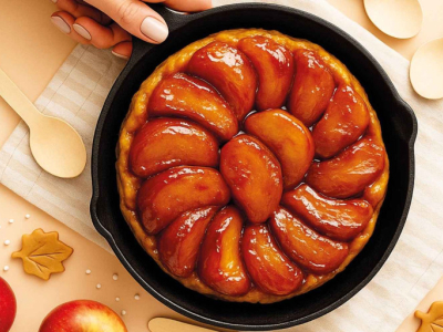 Recette tarte tatin à la poêle