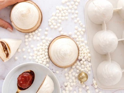 Recette entremets trompe l'œil sapin amande et fleur d'oranger