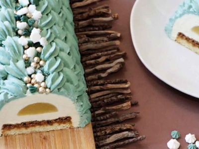 Recette bûche poire mascarpone et spéculoos